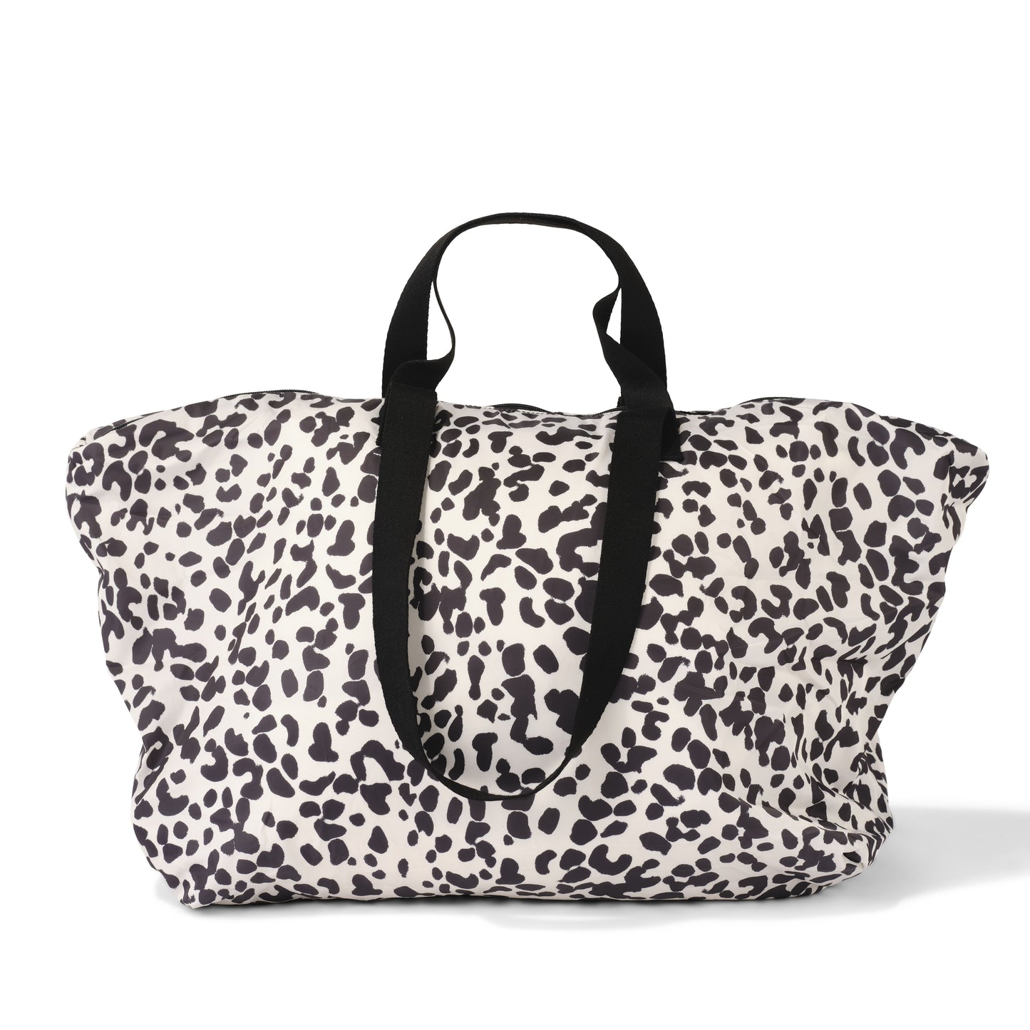 Fold-Up Shopping Tote - Leopard