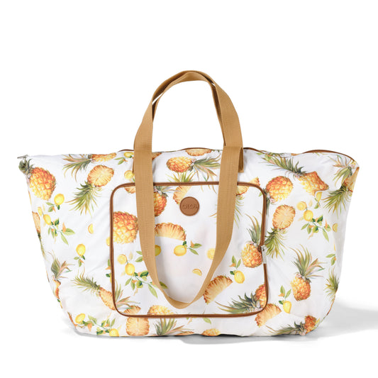 Fold-Up Shopping Tote - Pineapple