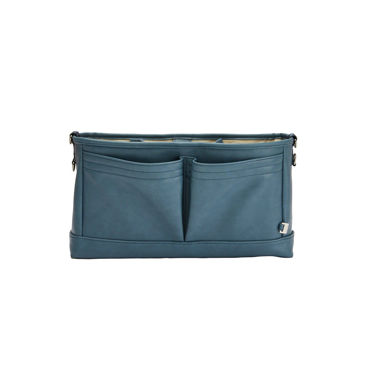 Signature Stroller and Pram Organiser/Caddy - Stone Blue Vegan Leather