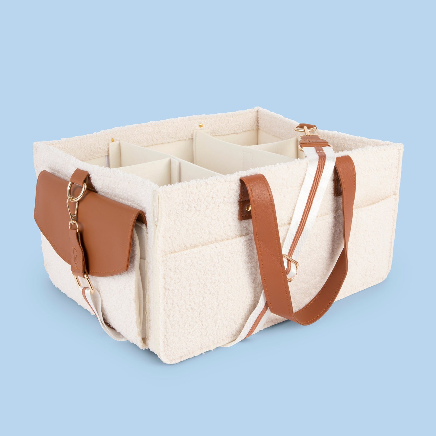 Teddy Bunnie Caddie - Nursery Organiser in Cream