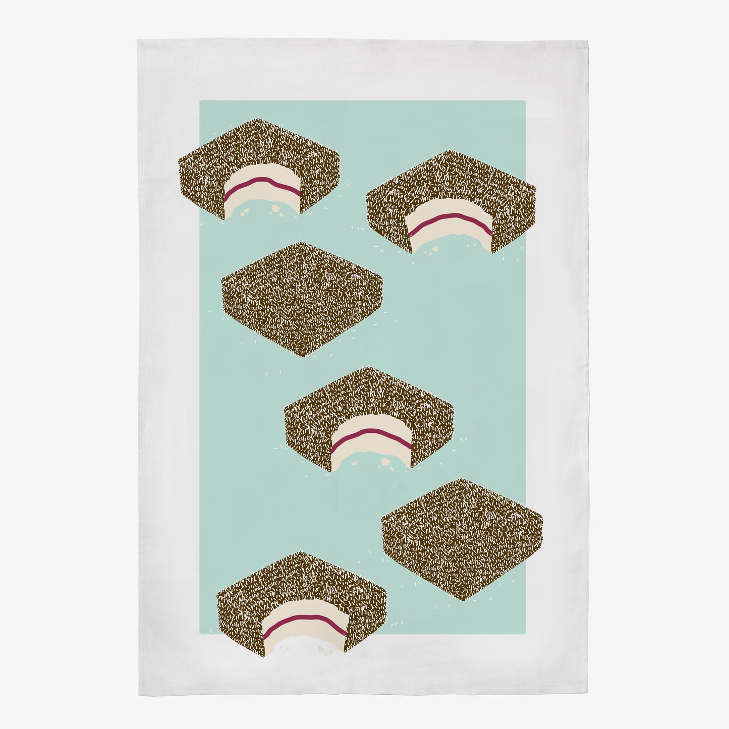 Lamington printed tea towels