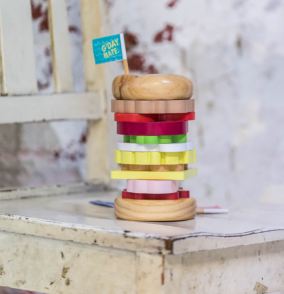 Aussie stacking burger
