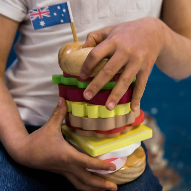 Australian Stacking Burger Toy in Singapore